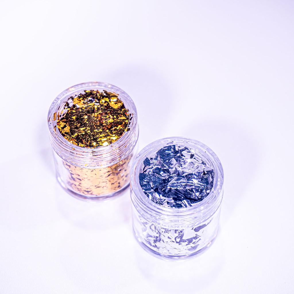 FLAKE DORADO/PLATEADO